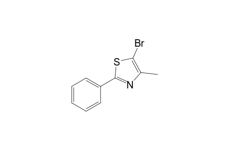 5-bromanyl-4-methyl-2-phenyl-1,3-thiazole