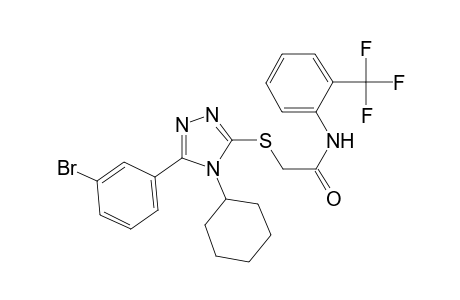 acetamide, 2-[[5-(3-bromophenyl)-4-cyclohexyl-4H-1,2,4-triazol-3-yl]thio]-N-[2-(trifluoromethyl)phenyl]-
