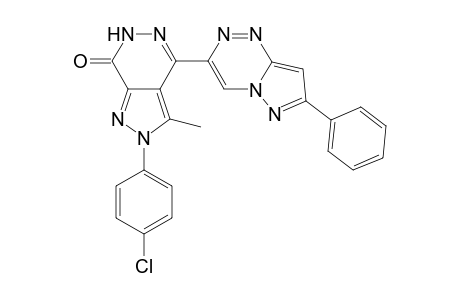 2-(4-Chlorophenyl)-3-methyl-4-(7-phenylpyrazolo[5,1-c][1,2,4]triazin-3-yl)-2H-pyrazolo[3,4-d]pyridazin-7(6H)-one