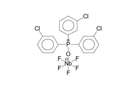 PENTAFLUORONIOBIUM-TRIS(META-CHLOROPHENYL)PHOSPHINOXIDE COMPLEX