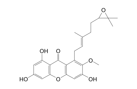1,3,6-Trihydroxy-8-(6,7-epoxy-3,7-dimethyl-2-octenyl)-7-methoxyxanthone