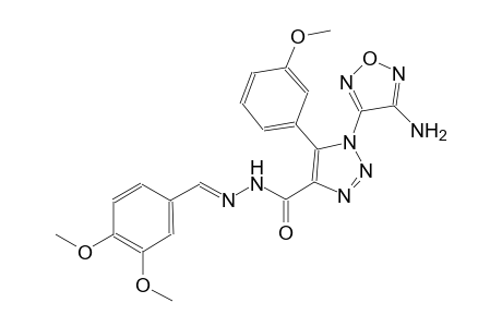 1-(4-amino-1,2,5-oxadiazol-3-yl)-N'-[(E)-(3,4-dimethoxyphenyl)methylidene]-5-(3-methoxyphenyl)-1H-1,2,3-triazole-4-carbohydrazide