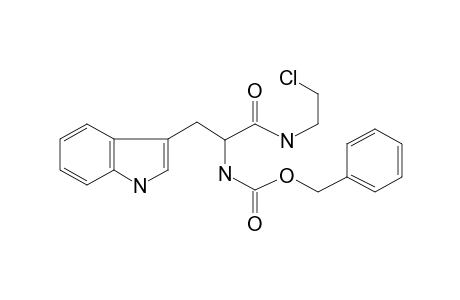 Carbamic acid, N-[1-(2-chloroethylaminocarbonyl)-2-(3-indolyl)ethyl]-, benzyl ester