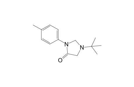 1-Tert-butyl-3-(4-methylphenyl)-4-imidazolidinone