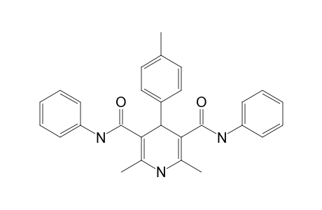2,6-DIMETHYL-N(3),N(5)-DIPHENYL-4-PARA-TOLYL-1,4-DIHYDRO-PYRIDINE-3,5-DICARBOXAMIDE