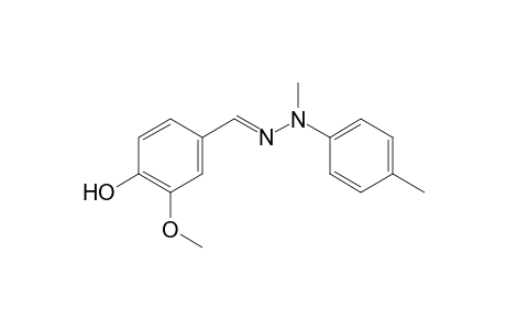 Vanillin, methyl p-tolyl hydrazone