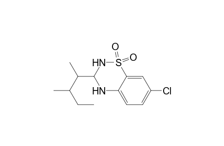 2H-1,2,4-Benzothiadiazine, 7-chloro-3-(1,2-dimethylbutyl)-3,4-dihydro-, 1,1-dioxide