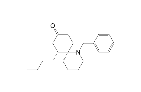 1-Azaspiro[5.5]undecan-9-one, 7-butyl-1-(phenylmethyl)-, cis-(.+-.)-