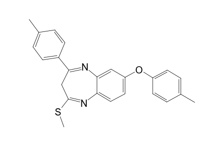 7-(PARA-METHYLPHENOXY)-4-(PARA-METHYLPHENYL)-2-METHYLTHIO-3H-[1,5]-BENZODIAZEPINE