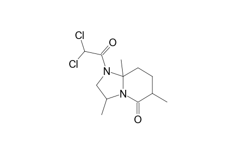 Imidazo[1,2-a]pyridin-5(1H)-one, 1-(dichloroacetyl)hexahydro-3,6,8a-trimethyl-