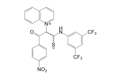 1-{alpha-[(alpha,alpha,alpha,alpha',alpha',alpha'-HEXAFLUORO-3,5-XYLIDINO)MERCAPTOMETHYLENE]-p-NITROPHENACYL}QUINOLINIUM HYDROXIDE, INNER SALT