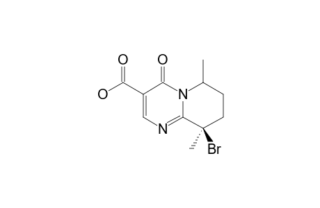 Z-9-BROM-6,9-DIMETHYL-4-OXO-6,7,8,9-TETRAHYDRO-4H-PYRIDO-[1,2-A]-PYRIMIDIN-3-CARBONSAEURE