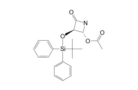 2-Azetidinone, 4-(acetyloxy)-3-[[(1,1-dimethylethyl)diphenylsilyl]ox y]-, (3R-trans)-