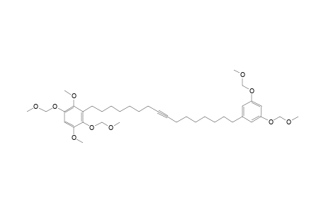 3-[16-[3,5-bis(Methoxymethoxy)phenyl]hexadec-8-ynyl]-1,4-dimethoxy-2,5-bis(methoxymethoxy)benzene