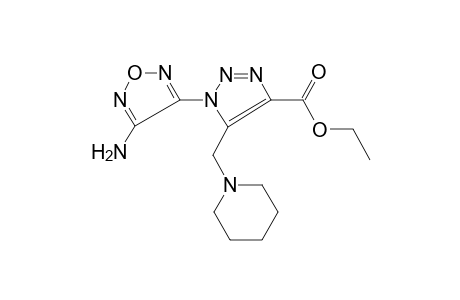 Ethyl 1-(4-amino-1,2,5-oxadiazol-3-yl)-5-(1-piperidinylmethyl)-1H-1,2,3-triazole-4-carboxylate