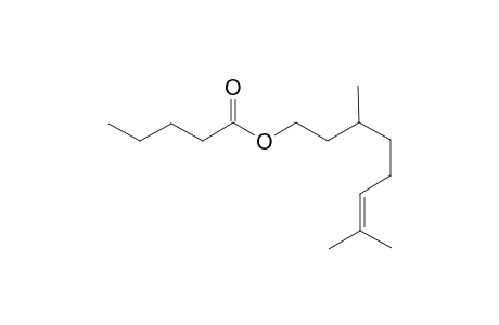 Citronellyl valerate