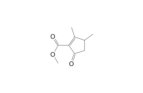 1-Cyclopentene-1-carboxylic acid, 2,3-dimethyl-5-oxo-, methyl ester, (.+-.)-