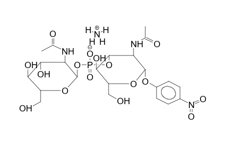 PARA-NITROPHENYL 2-ACETAMIDO-2-DEOXY-3-O-(2-ACETAMIDO-2-DEOXY-ALPHA-D-GLUCOPYRANOSYLPHOSPHO)-BETA-D-GLUCOPYRANOSIDE, AMMONIUM SALT