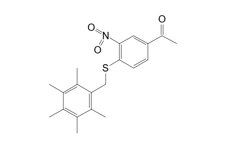 3'-nitro-4'[(2,3,4,5,6-pentamethylbenzyl)thio]acetophenone