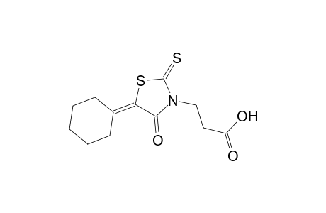 3-(5-cyclohexylidene-4-oxo-2-thioxo-1,3-thiazolidin-3-yl)propanoic acid