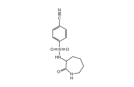 p-cyano-N-(hexahydro-2-oxo-1H-azepin-3-yl)benzenesulfonamide