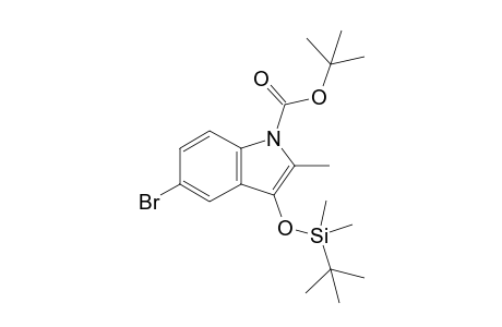 tert-Butyl 5-Bromo-3-(tert-butyldimethylsilyloxy)-2-methyl-1H-indole-1-carboxylate