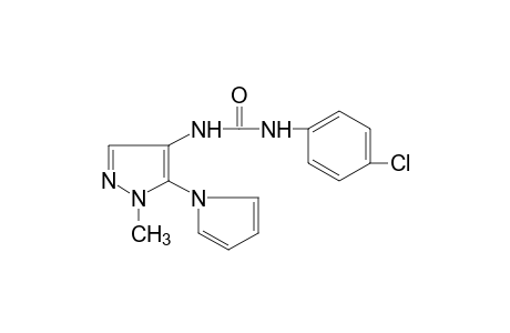 1-(p-chlorophenyl)-3-[1-methyl-5-(pyrrol-1-yl)pyrazol-4-yl]urea