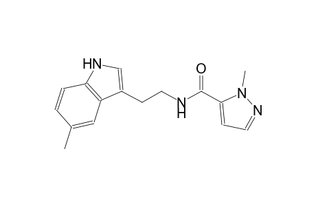 1-methyl-N-[2-(5-methyl-1H-indol-3-yl)ethyl]-1H-pyrazole-5-carboxamide