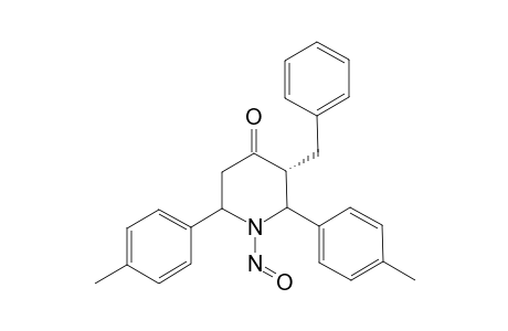 (E)-N-NITROSO-T(3)-BENZYL-R(2),C(6)-BIS-(4-METHYLPHENYL)-PIPERIDIN-4-ONE