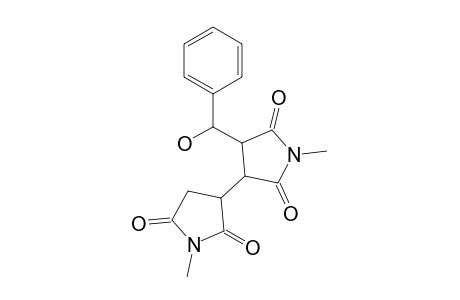 1-Methyl-3-[1-methyl-2,5-bis(oxidanylidene)pyrrolidin-3-yl]-4-[oxidanyl(phenyl)methyl]pyrrolidine-2,5-dione