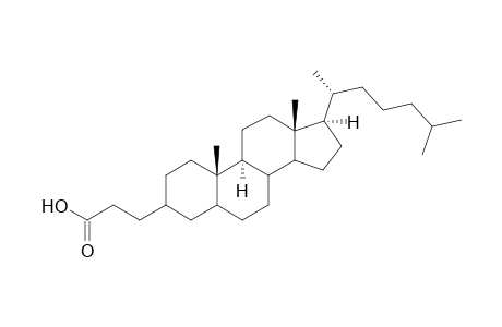 3-.alpha.,and 3.beta.-(Propionic acid)-5.alpha.-cholestane