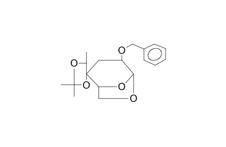 1,6-ANHYDRO-2-O-BENZYL-3-DEOXY-4,1'-O-ISOPROPYLIDENE-4-C-(L-GLYCERO-1'-HYDROXYETHYL)-BETA-D-XYLOHEXOPYRANOSE