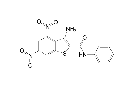 benzo[b]thiophene-2-carboxamide, 3-amino-4,6-dinitro-N-phenyl-