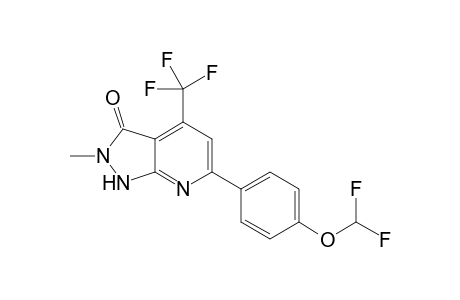 2-Methyl-6-[4-(difluoromethoxy)phenyl]-4-(trifluoromethyl)-1H-pyrazolo[3,4-b]pyridin-3(2H)-one