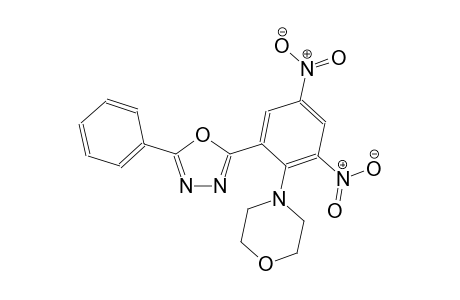 4-[2,4-dinitro-6-(5-phenyl-1,3,4-oxadiazol-2-yl)phenyl]morpholine