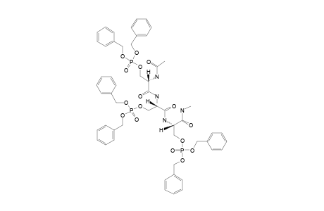 N-(ALPHA)-(ACETYL)-O-(DIBENZYLPHOSPHONO)-SERYL-O-(DIBENZYLPHOSPHONO)-SERYL-O-(DIBENZYLPHOSPHONO)-SERINE-N-METHYLAMIDE