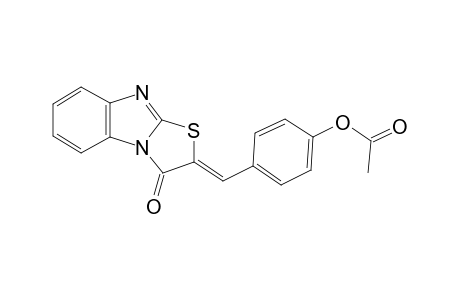 4-[(Z)-(3-oxo[1,3]thiazolo[3,2-a]benzimidazol-2(3H)-ylidene)methyl]phenyl acetate