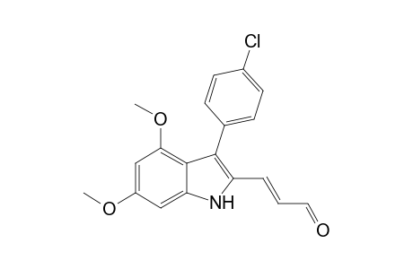 trans-3-(3-(4'-Chlorophenyl)-4,6-dimethoxyindol-2-yl)propen-1-al