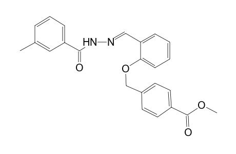 methyl 4-[(2-{(E)-[(3-methylbenzoyl)hydrazono]methyl}phenoxy)methyl]benzoate