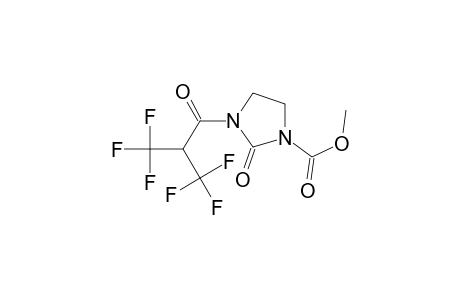 1-Imidazolidinecarboxylic acid, 2-oxo-3-[3,3,3-trifluoro-1-oxo-2-(trifluoromethyl)propyl]-, methyl ester