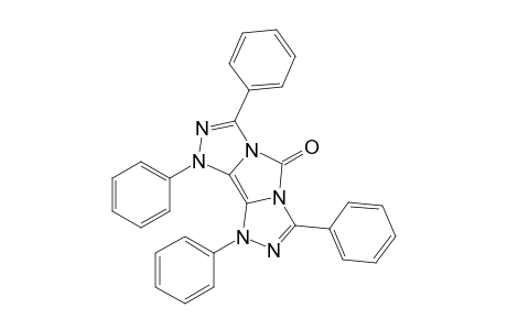 1,3,7,9-tetraphenyl-5-oxo-5H-1,2,4-triazolo[3'.4':5.1]imidazo[4,3-c]-1,2,4-triazole