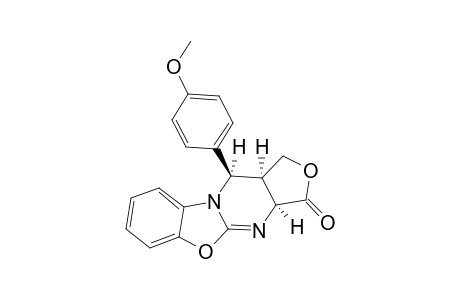 (3AR*,11S*,11AS*)-11-(4-METHOXYPHENYL)-3,3A,11,11A-TETRAHYDRO-1H-FURO-[3',4':4,5]-PYRIMIDO-[2,1-B]-[1,3]-BENZOXAZOL-3-ONE