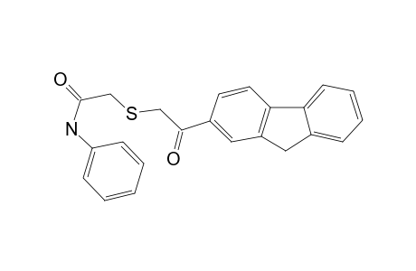 2-([2-(9H-Fluoren-2-yl)-2-oxoethyl]sulfanyl)-N-phenylacetamide