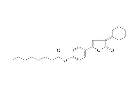3-Cyclohexylidene-5-(4-octanoyloxyphenyl)-furan-2(3H)-one