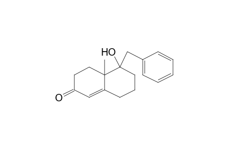 5-Benzyl-5-hydroxy-4a-methyl-4,4a,5,6,7,8-hexahydro-3H-naphthalen-2-one