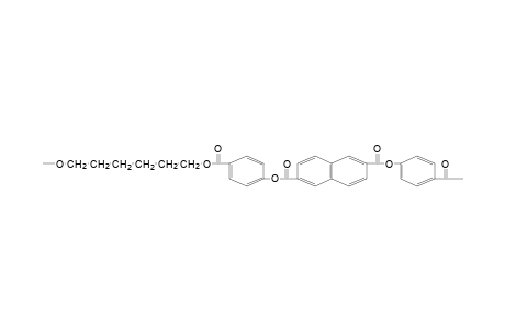 Polyester based on 1,6-hexanediol, 4-hydroxybenzoic and 2,6-naphthalenedicarboxylic acids