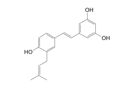 3-(.gamma.,.gamma.-dimethylallyl)-resveratrol
