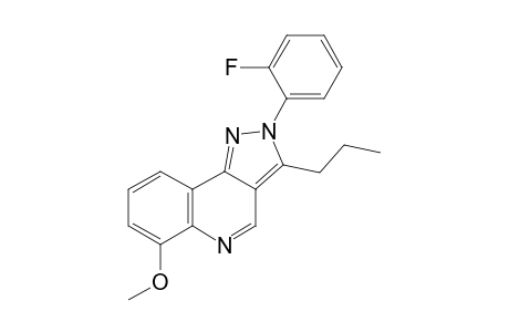 2-(2-Fluorophenyl)-3-propyl-6-methoxypyrazolo[4,3-c]quinoline