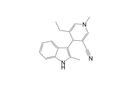 5-Ethyl-1-methyl-4-(2-methyl-3-indolyl)-2-oxo-1,2-dihydropyridine-3-carbonitrile