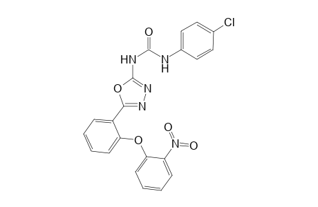 N-{5-[2'-(2"-Nitrophenoxy)phenyl]-1,3,4-oxadiazol-2-yl}-N'-(4'"-chlorophenyl)urea